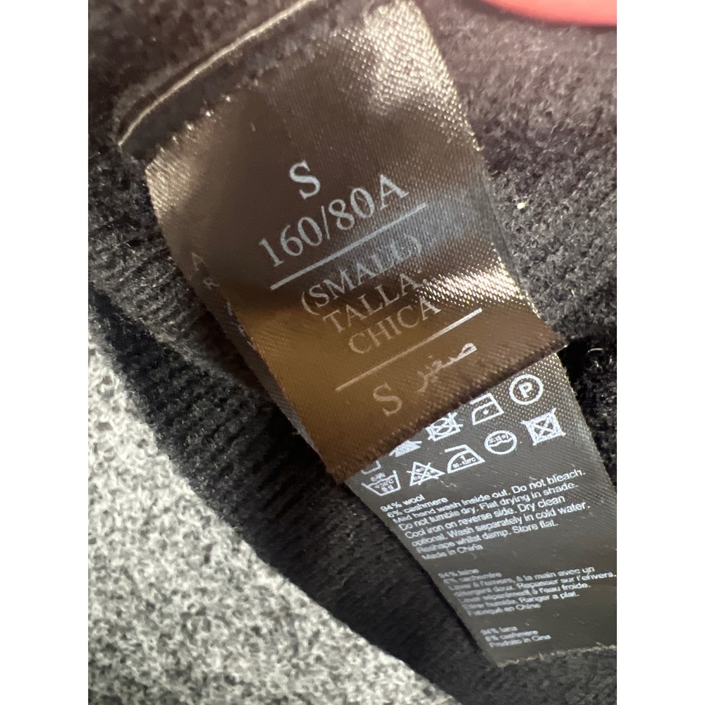 AllSaints Sweater Womens S Black Ridley Jumper Wool Cashmere Batwing Funnel Neck - Picture 3 of 9